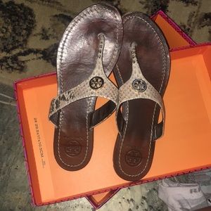 Tory Burch 🔥🔥 Snakeskin Sandals GREAT DEAL